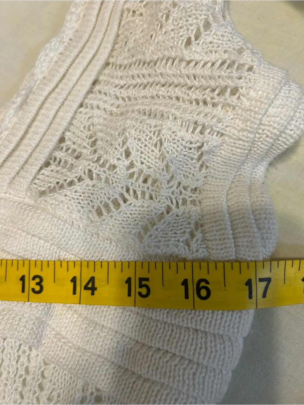 Vertigo Paris Cream Knit Mini Dress